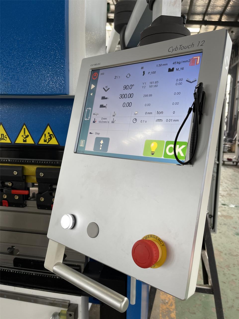 160t-4000 4 ašių CNC hidraulinis lenkimo staklės, paspauskite stabdį