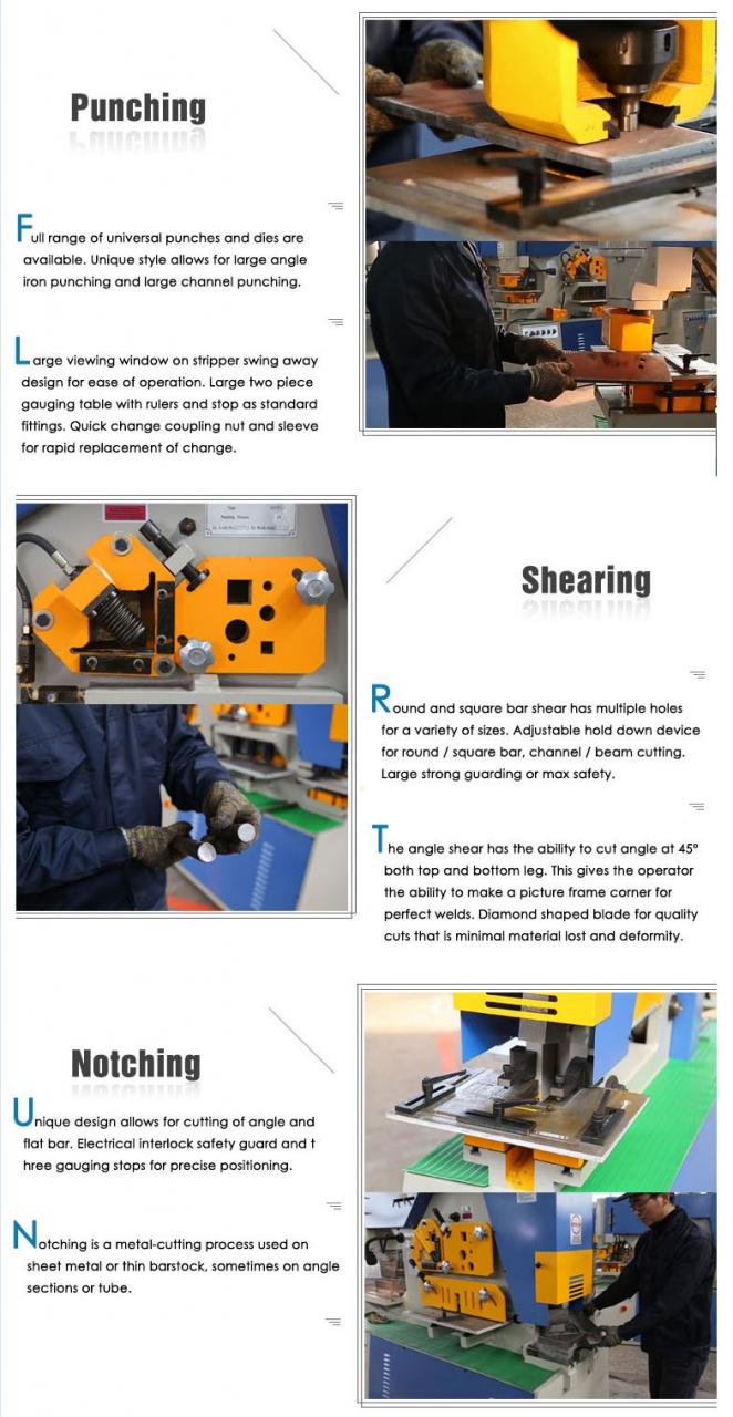 Hidrauliniai geležies apdirbimo 25 tonų rankiniai įrankiai Hidraulinė kombinuota perforavimo ir pjovimo mašina