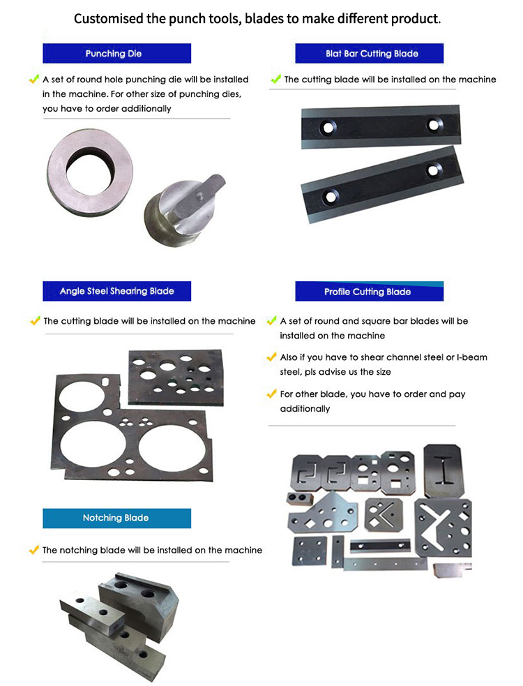 Hydraulic Ironworker 25 Ton Hand Tools Hydraulic Combined Punching And Cutting Machine Hidrauliniai geležies apdirbimo 25 tonų rankiniai įrankiai Hidraulinė kombinuota perforavimo ir pjovimo mašina