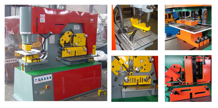 Q35y Hydraulic Ironworker Combined Drilling Machine Punching And Shearing Machine Q35y hidraulinės geležies apdirbimo kombinuotosios gręžimo mašinos perforavimo ir kirpimo staklės