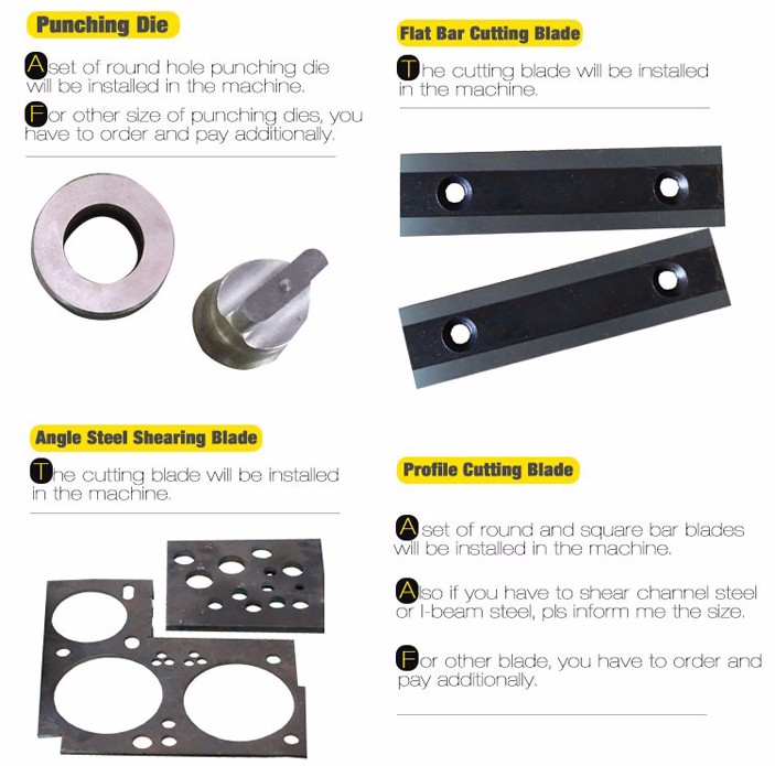 Q35y serijos daugiafunkcinė hidraulinė geležies apdirbimo kombinuota kirpimo ir perforavimo mašina